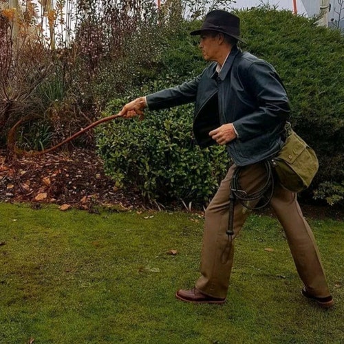 Indiana Jones shops inspired Nylon Paracord 5ft Bullwhip. 12 plait and fully waxed