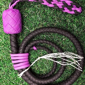 Paracord Pocket Whip 30 inch Snake Whip 8 plait. Dusk til Dawn shot loaded core and fully waxed