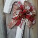 Barbara reviewed Christmas Candy Cane Chenille Yarn Front Door Wreath Happy Holidays Xmas Decorations Seasons Greetings Porch Decor by SpaceCoastCrafts23
