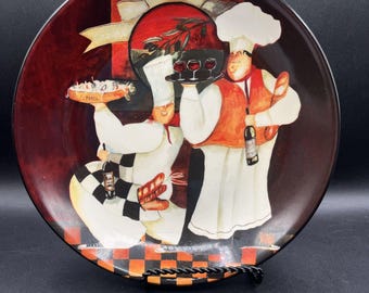 Certified International Chef Illustration Collector Plate Jennifer Garant Ceram