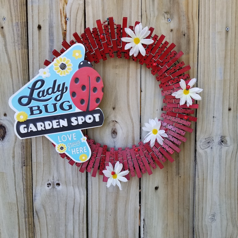 Clothes Pin Wreath - Etsy