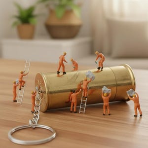 Bullet Casing Keychain Charm Accessory Smith Wesson Revolver Shell Caliber Ammunition Metal Keys Swag Gift Hunting Enthusiast Military Style