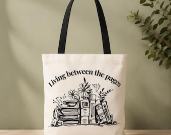 Bokväska Bibliotek Läsväska Litterär present Bokälskare Lästillbehör Bibliofil Shopping Canvasväska Boknördigt Viktigt
