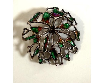 Vintage David Andersen Bird of Paradise Brooch Norway Sterling