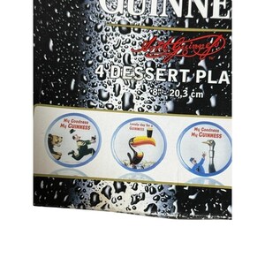 Guinness Vintage Beer Plate Set of 4 Lovely Day Advertising Art Glass image 2