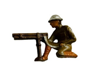 Barclay Manoil WW1 TypeCast US Doughboy Machine Gunner Soldier