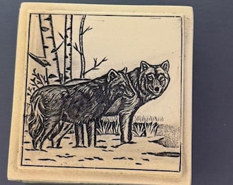 Wolf-Harz-Schmuckschachtel 7,5 cm