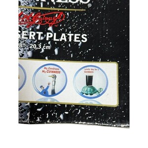 Guinness Vintage Beer Plate Set of 4 Lovely Day Advertising Art Glass image 3