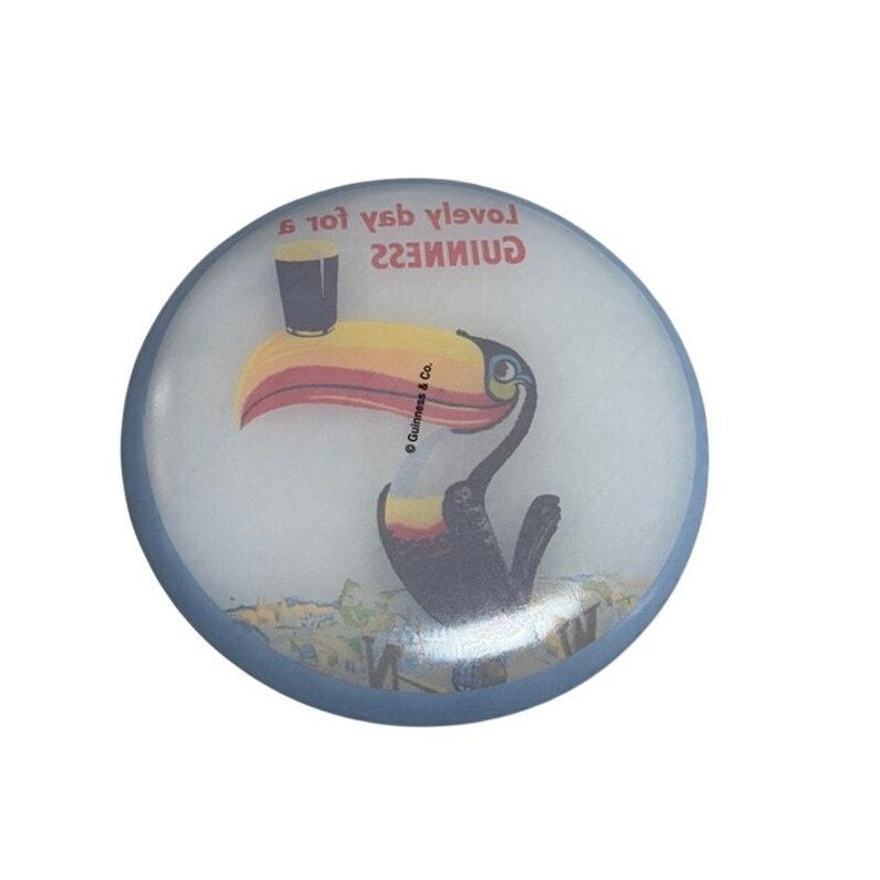 Guinness Vintage Beer Plate Set of 4 Lovely Day Advertising Art Glass image 8