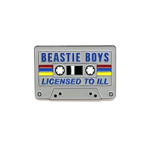 Cute Retro Beastie Boys Licensed to Ill Cassette Tape Pin - Mix Tape Cassette Tape Beastie Boys Enamel Pin