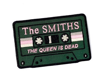 Parche retro de The Smiths "La Reina ha Muerto" - Parche termoadhesivo de cinta de casete de The Smiths - Parche gótico vintage de Morrissey