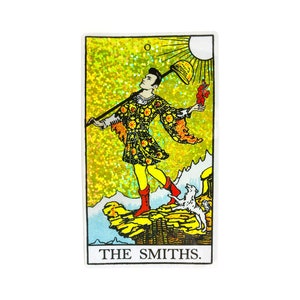 The Smiths Sticker - The Smiths Tarot Card Sticker - Morrissey Sticker - Morrissey Tarot Card - Goth Sticker - Rider Waite Tarot