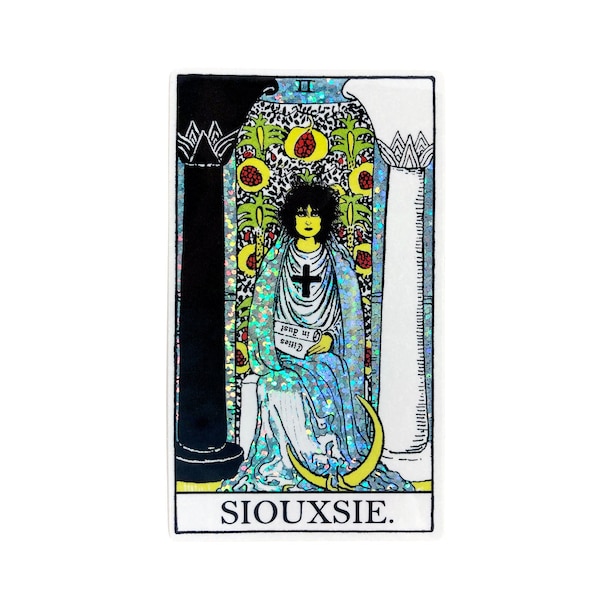Siouxsie Sticker - Siouxsie and the Banshees Sticker -Siouxsie Sioux Sticker - Siouxsie Tarot Card - Goth Sticker