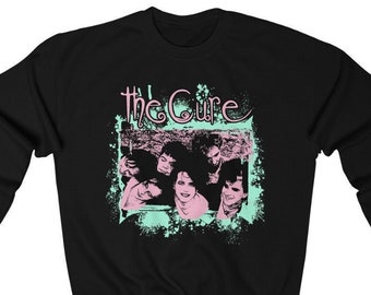 Retro 80s The Cure Sweatshirt - The Cure Hoodie - The Cure Shirt - The Cure T-Shirt - Robert Smith