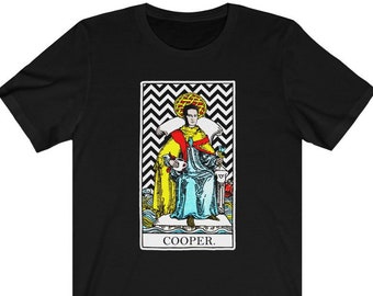 Camiseta del Agente Cooper de Twin Peaks con Tarot - Camiseta de Dale Cooper de la Logia Negra