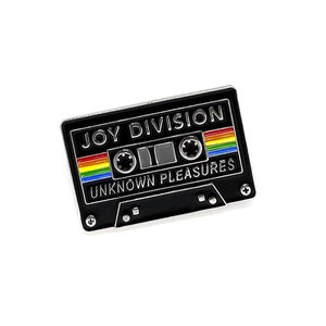 Cute Retro Joy Division Enamel Pin - Joy Division Unknown Pleasures Pin - Ian Curtis Pin - Mix Tape Cassette Tape Metal Pin