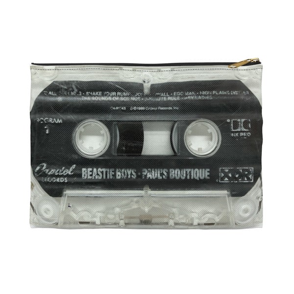 Beastie Boys Zipper Pouch - Beastie Boys Paul's Boutique Cassette Tape Zipper Pouch - Beastie Boys Cassette Pouch