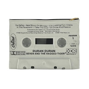 Duran Duran Cassette Tape Zipper Pouch - Seven and the Ragged Tiger Pencil Bag
