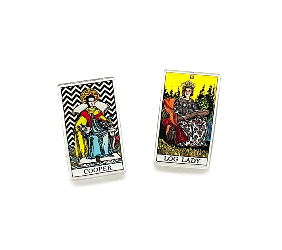 Twin Peaks Tarot Card Pins - Log Lady Agent Dale Cooper Lapel Pin - Etsy