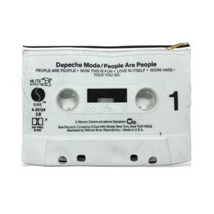 Depeche Mode Zipper Pouch - Depeche Mode People are People Cassette Tape Zipper Pouch