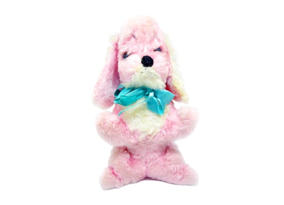 pink dog stuffed animal