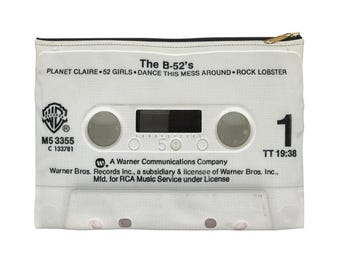 B-52's Cassette Tape Zipper Pouch