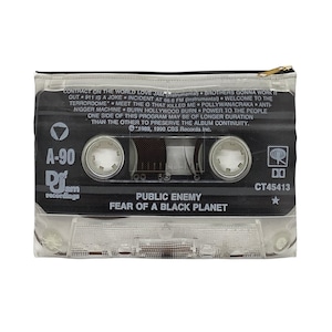 Public Enemy Zipper Pouch - Public Enemy Fear of a Black Planet Cassette Tape Zipper Pouch