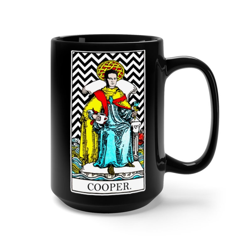 Agent Cooper Twin Peaks Tarot Mug Black Twin Peaks Mug | Etsy