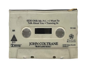 Estuche con cremallera para casetes de John Coltrane