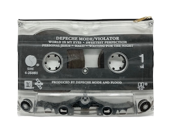 Estuche con cremallera de Depeche Mode - Estuche con cremallera para casete Violator de Depeche Mode - Estuche para casete de Depeche Mode