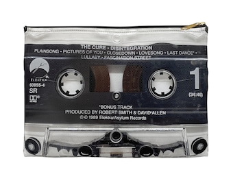 Estuche con cremallera para casete de desintegración de The Cure - Bolsa de accesorios de The Cure - Bolso de mano de Robert Smith