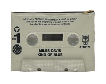 Estuche con cremallera para casetes de Miles Davis