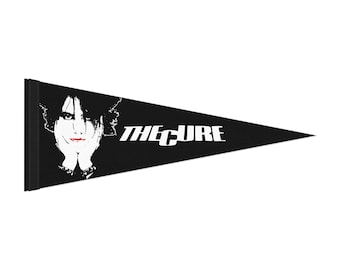 Bandera de The Cure - Póster colgante de pared con arte de Robert Smith