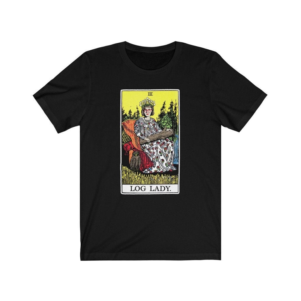 Log Lady Tarot Card T-shirt - Twin Peaks Shirt - Etsy