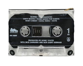 Estuche con cremallera para casetes de Sonic Youth