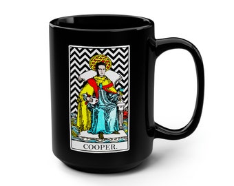 Taza de cartas del tarot del agente Cooper de Twin Peaks
