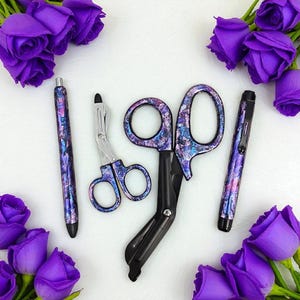 Nurse Trauma Set| Glitter Trauma Scissors | Glitter Medical Light  | Glitter Pen | Nurse Appreciation |Nurse Gift| Nurse Medical Set
