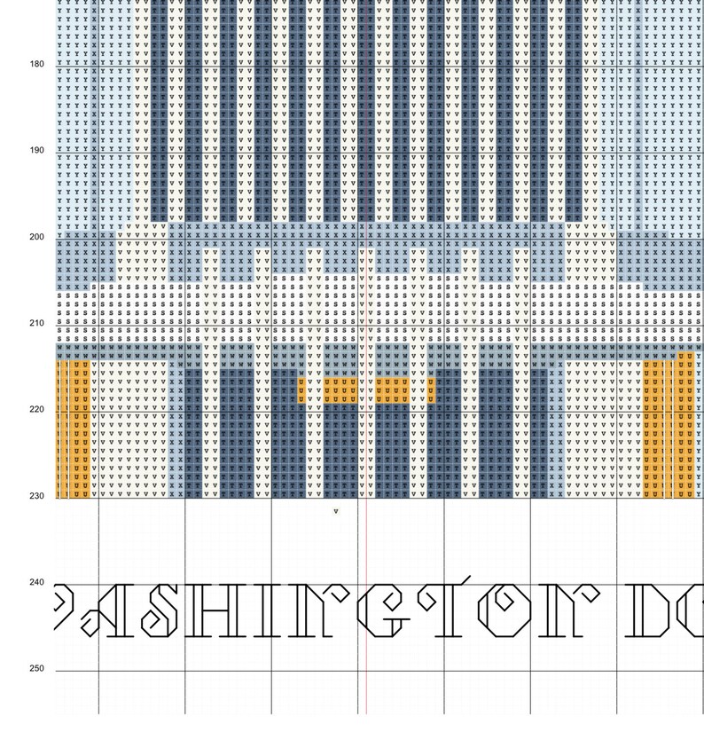 Washington D.C. Temple cross stitch pattern LDS Temple cross | Etsy