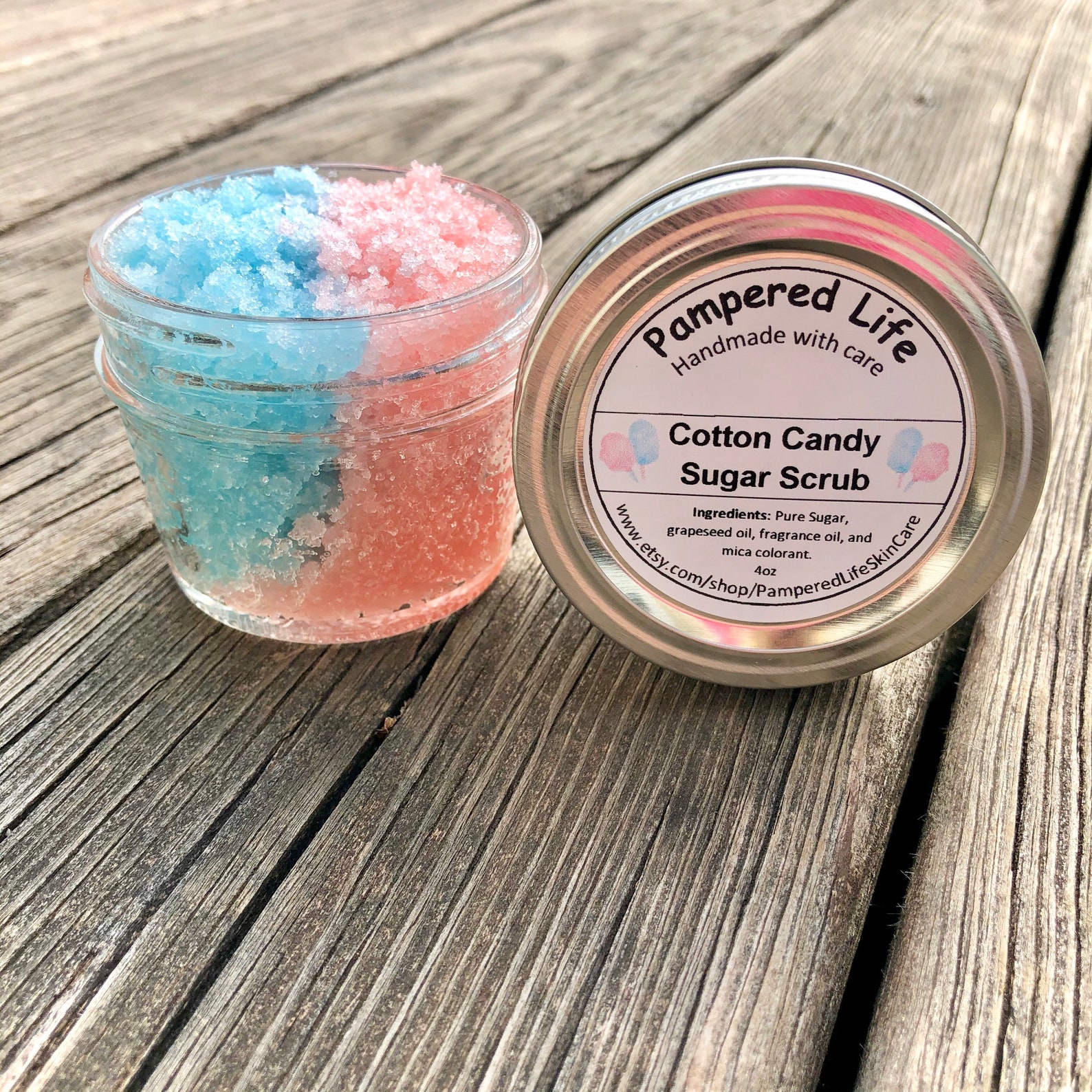 Cotton Candy Sugar Scrub / 4 Oz / 8 Oz Exfoliating Scrub / Etsy