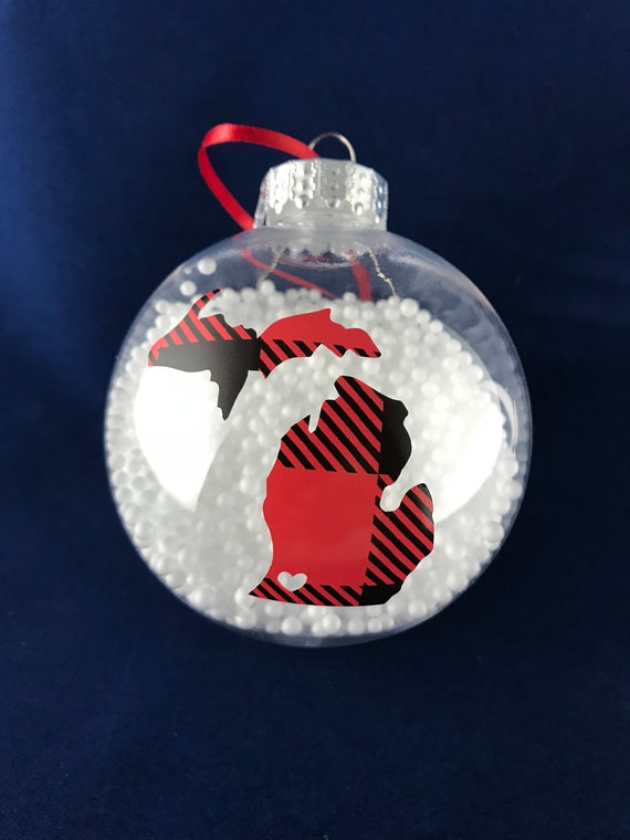 Michigan Ornament Michigan Christmas gift | Etsy