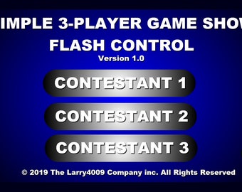 Einfache 3-Spieler Spiel Show Flash Control