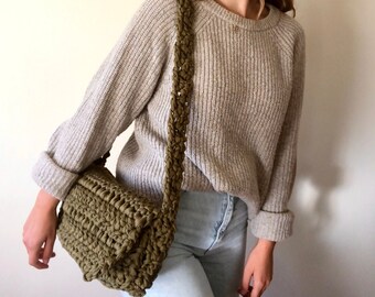 pequeño Bolso de crochet Bolso tejido a Etsy España
