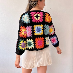 Sueter de cuadros a crochet hotsell