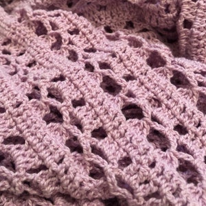 Crochet sweater, Lace sweater, Knit crochet sweater, loose knit sweater, sheer sweater, Long sleeve top, lace pullover, distressed sweater. Purple