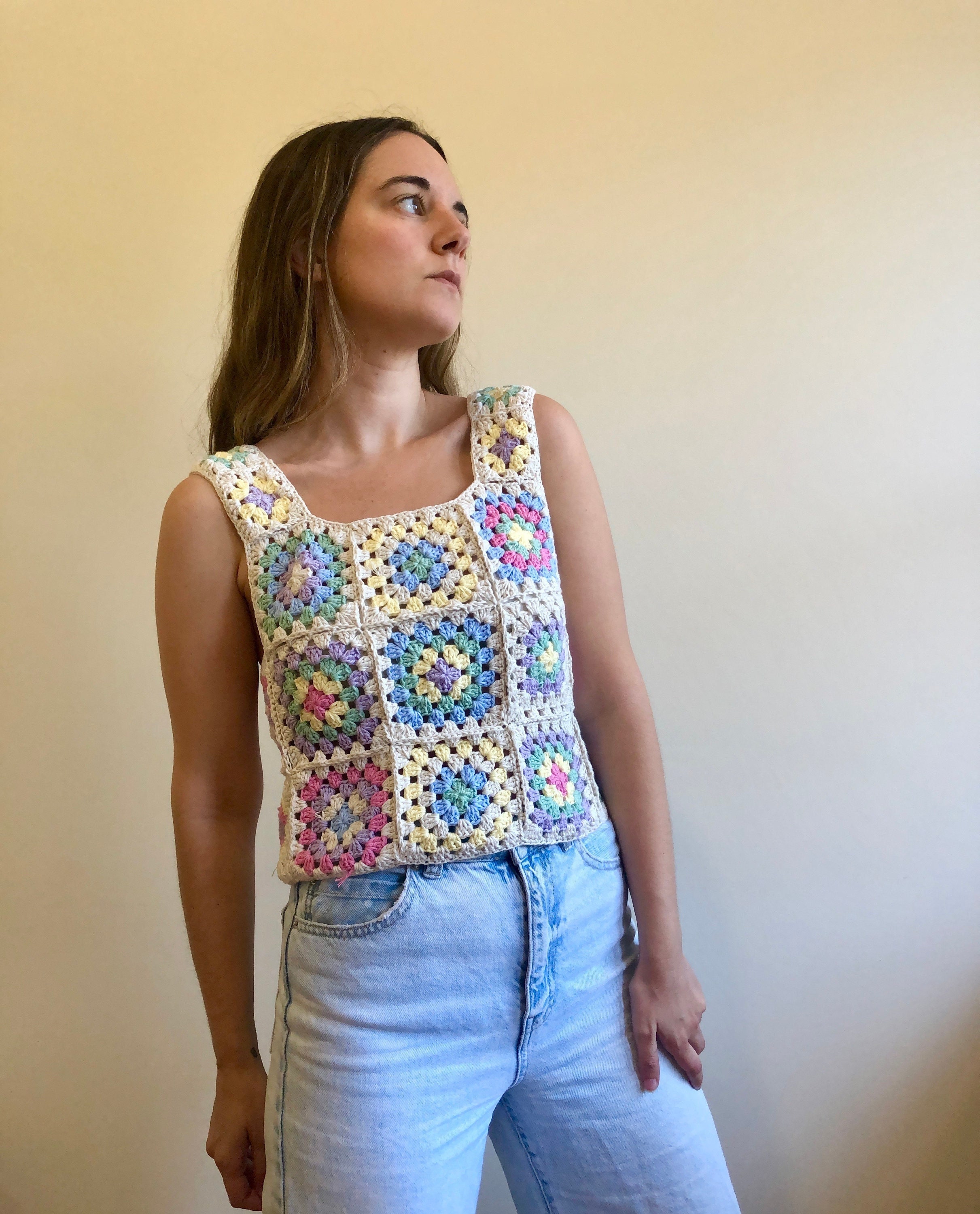Crochet Sheep Vest Pattern, Crochet Tapestry Sweater Vest
