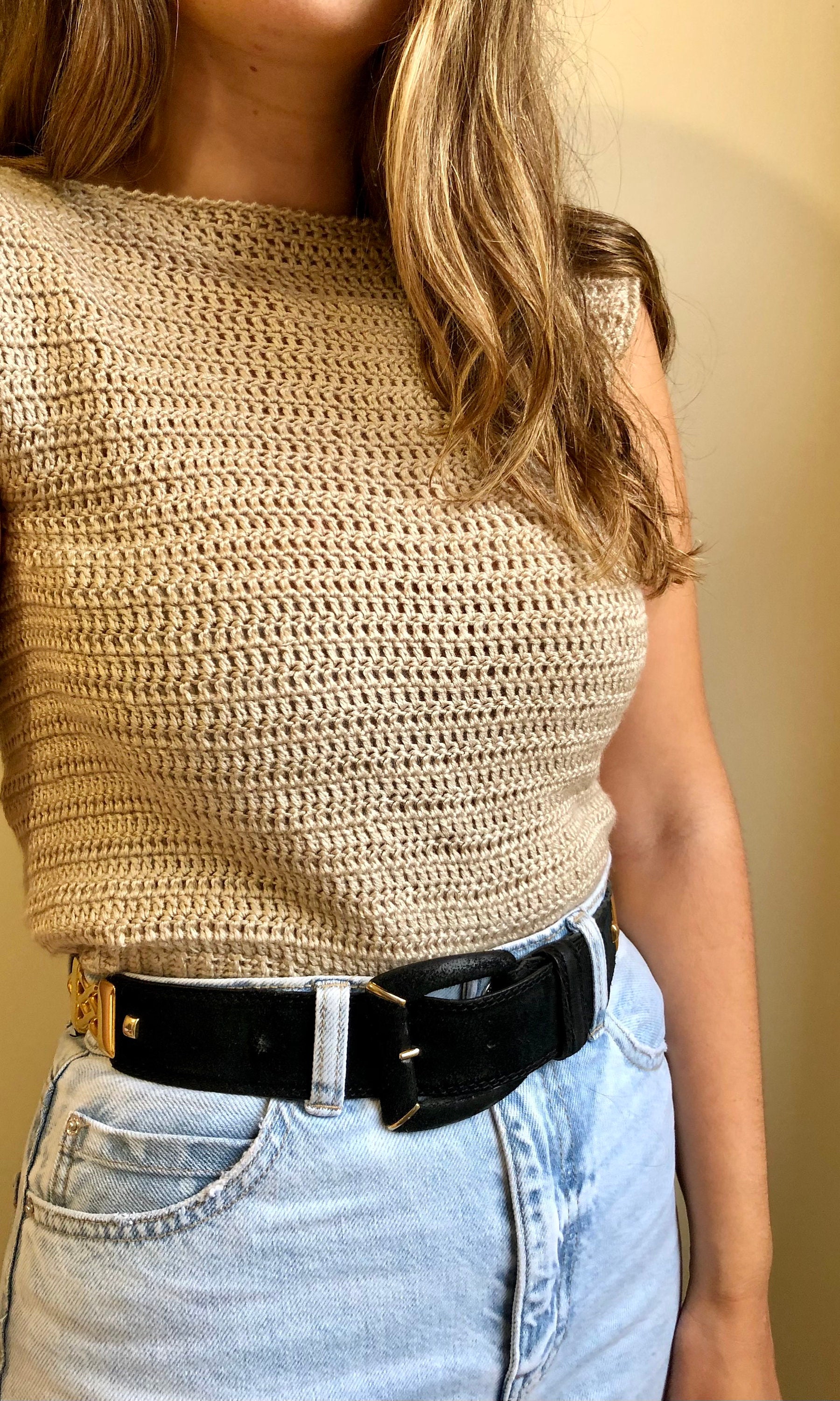 Golden Backless Top Beige Deep Back Top Open Back Knit Top - Etsy