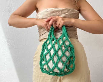 Small handbag, pouch handbag, mini bags for women, evening bag, emerald green bag, bridesmaid bag, bridesmaids gifts, wrist purse