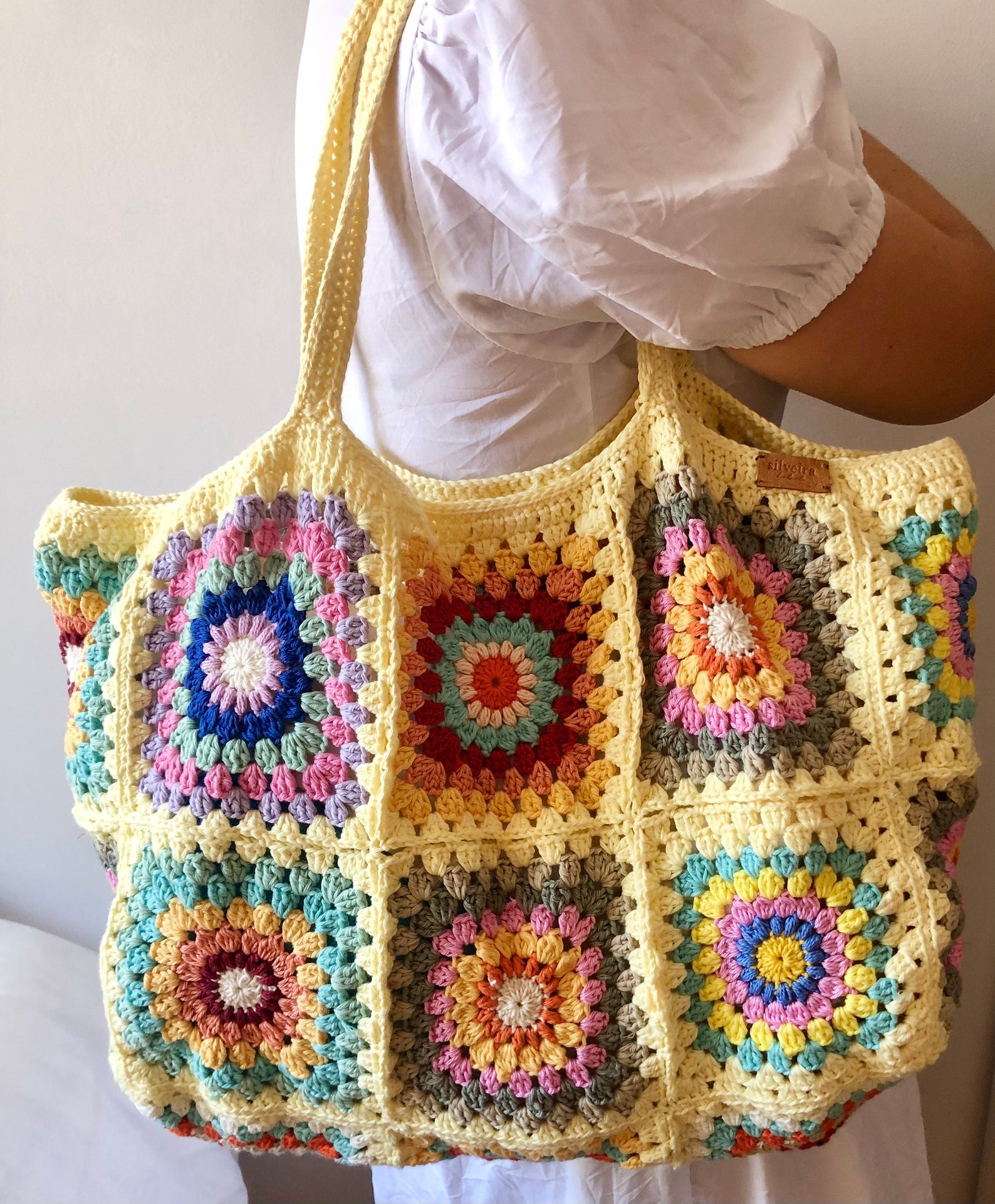 Beach bag crochet bag crochet tote bag crochet shoulder | Etsy