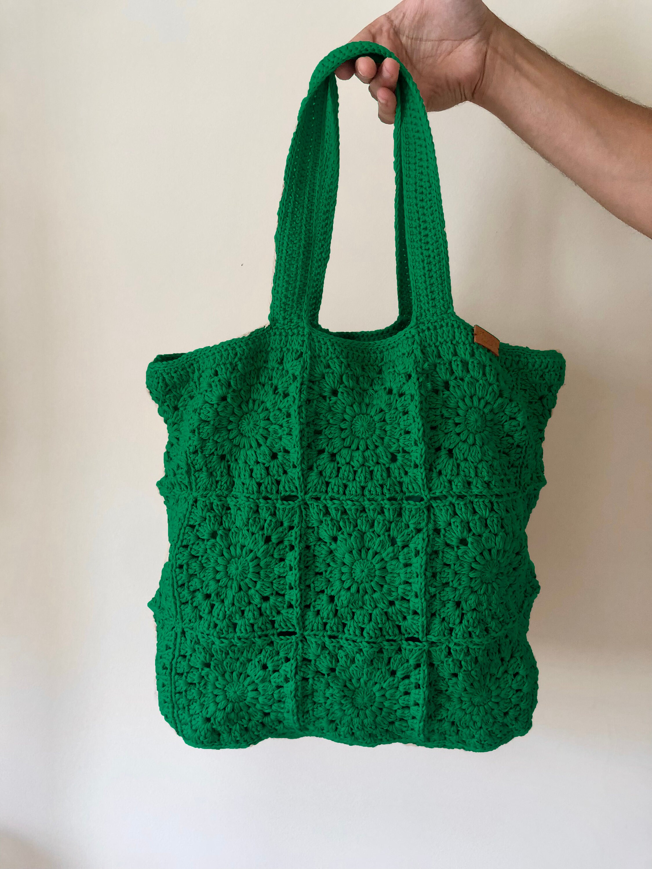 Bolso de ganchillo Bolso hecho a mano de crochet Bolso granny square Bolso de patchwork Bolso boho crochet grande Bolso tejido retro Etsy Espana