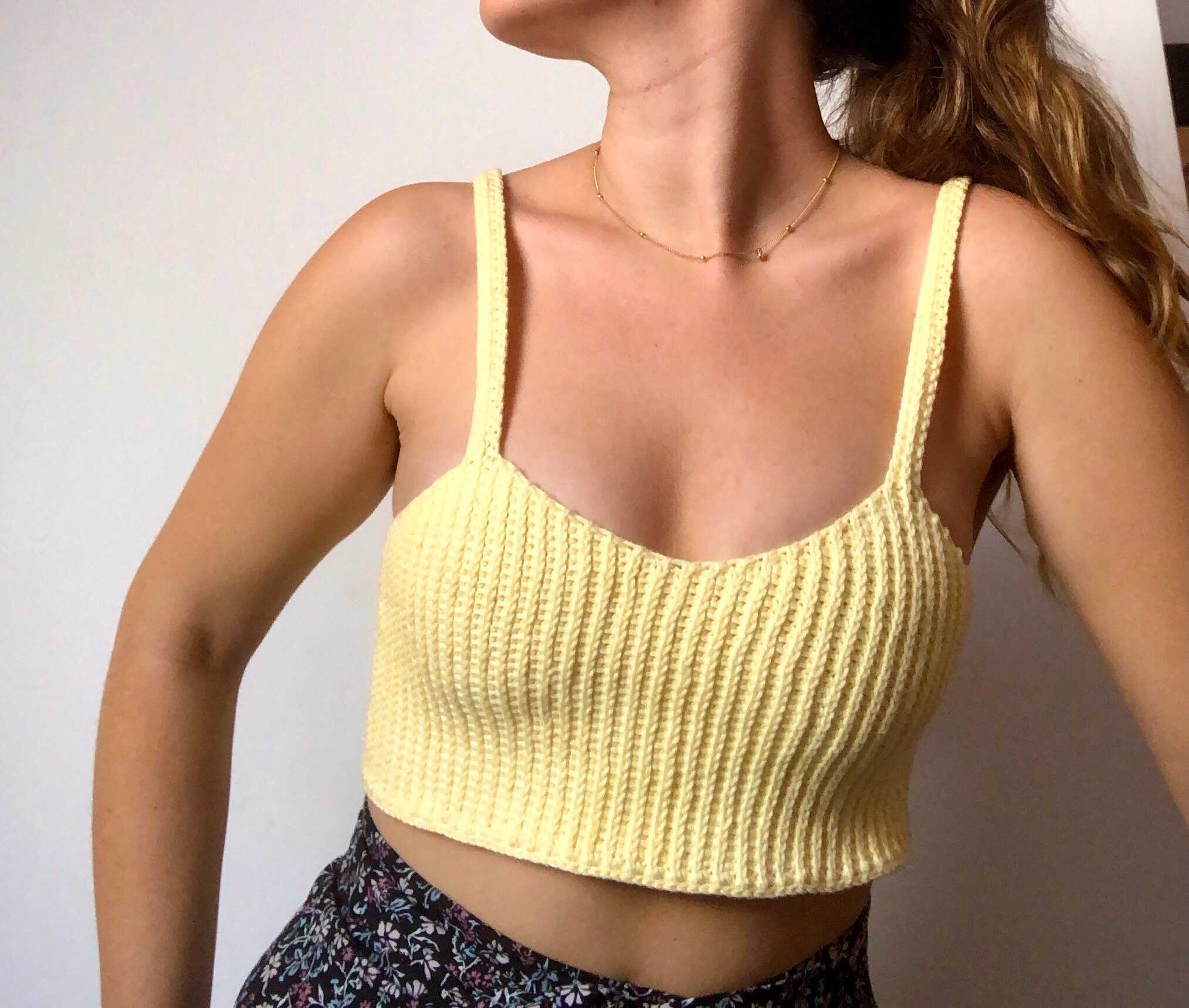 yellow singlet top